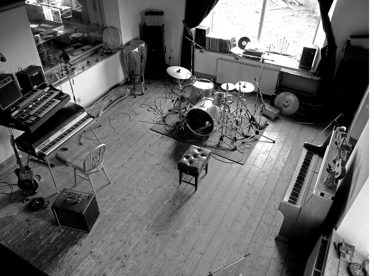 The live room at TPot Studio seen from above